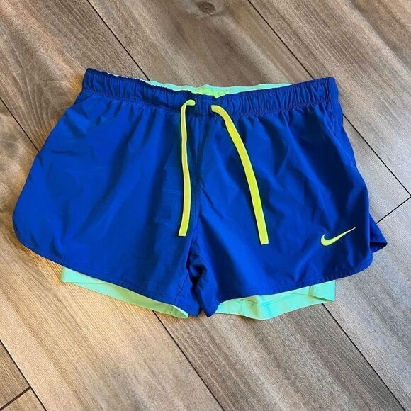 Nike Blue Athletic Workout Shorts Women Small Bin A-0‎ - Picture 1 of 4